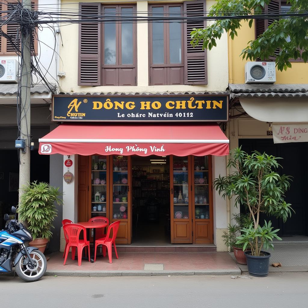 Hình ảnh mặt tiền cửa hàng Đồng Hồ Chữ Tín 46 Lê Hồng Phong Vinh Nghệ An